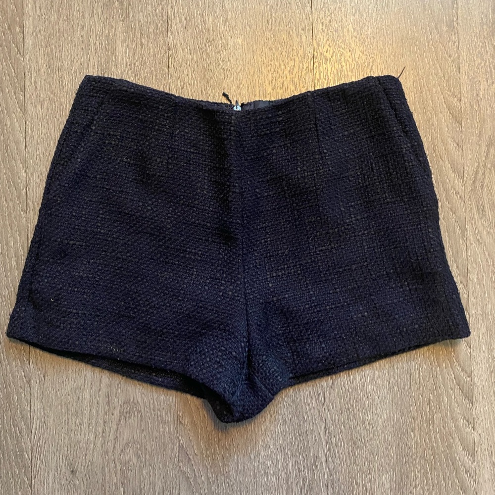 High Waist Knit Shorts